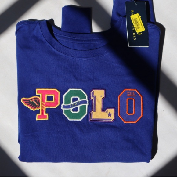 NWT Polo Ralph Lauren Varisty Royal Blue Tee - Picture 3 of 6